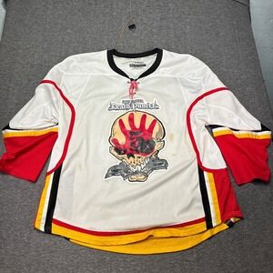 Five‎ Finger Death Punch Hockey Jersey Mens XL White Red Heavy Metal Band Merch